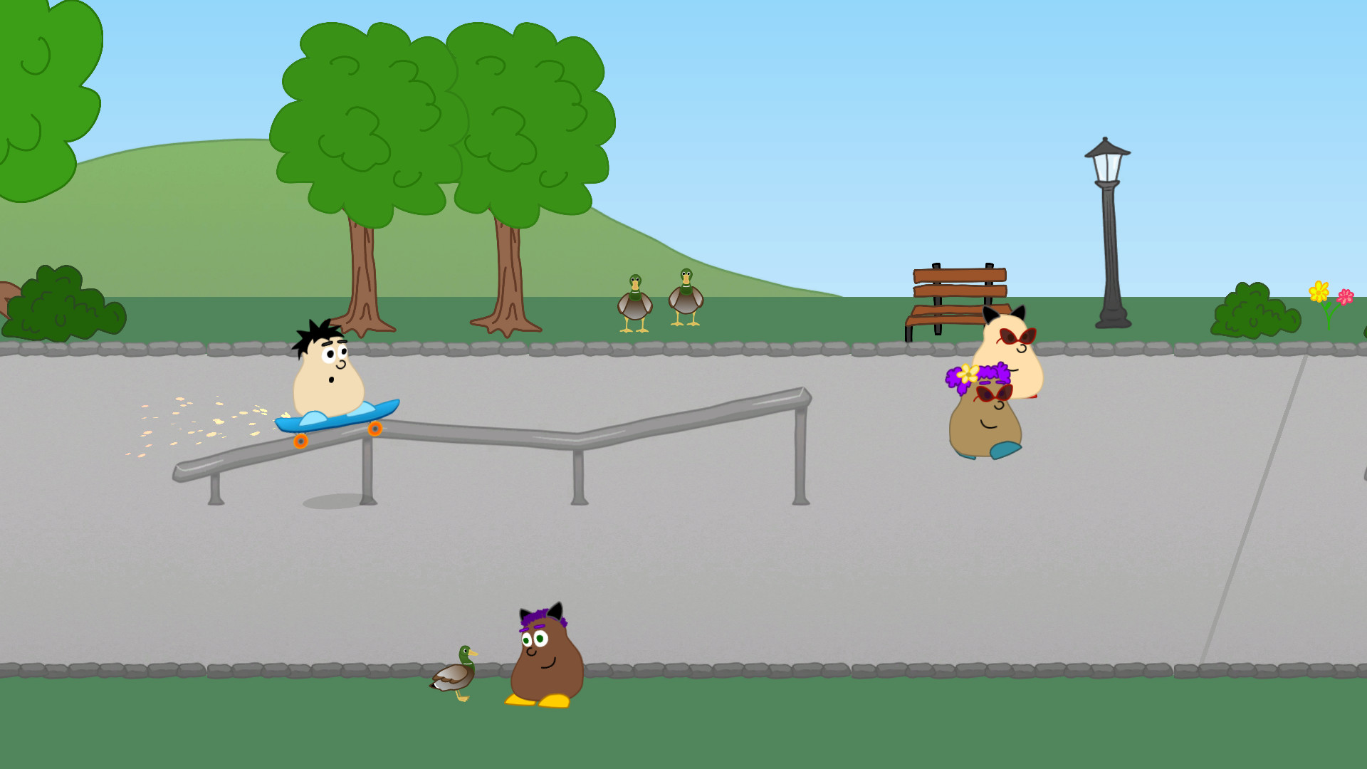 The skate minigame